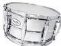 The lugs of the steel snare are reminiscent of Pearl’s